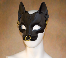 Load image into Gallery viewer, Lightweight Bastet Egyptian Deity Half Mask