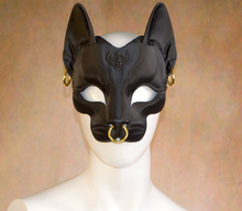Load image into Gallery viewer, Lightweight Bastet Egyptian Deity Half Mask
