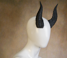 Load image into Gallery viewer, Lightweight Costume Dammon Inspired Tiefling Horns