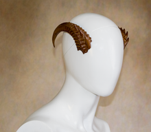 Load image into Gallery viewer, Lightweight Costume Spiked Ram Horns