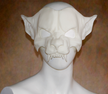 Load image into Gallery viewer, Lightweight Werewolf Cryptid Half Mask