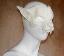 Load image into Gallery viewer, Lightweight Werewolf Cryptid Half Mask