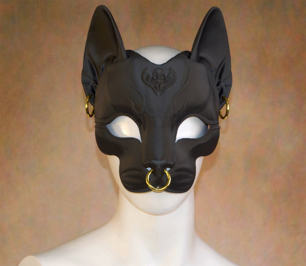 Lightweight Bastet Egyptian Deity Half Mask