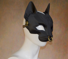 Load image into Gallery viewer, Lightweight Bastet Egyptian Deity Half Mask
