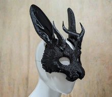 Load image into Gallery viewer, Lightweight Bunny/Jackalope Mask
