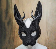 Load image into Gallery viewer, Lightweight Bunny/Jackalope Mask
