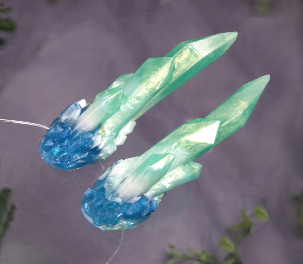 Light Amazonite Crystal Horns