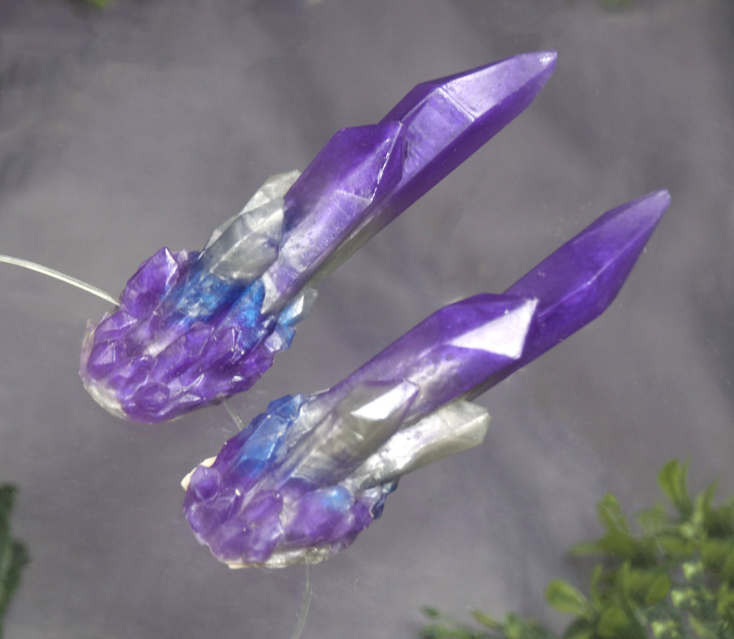Purple Quartz Crystal Horns