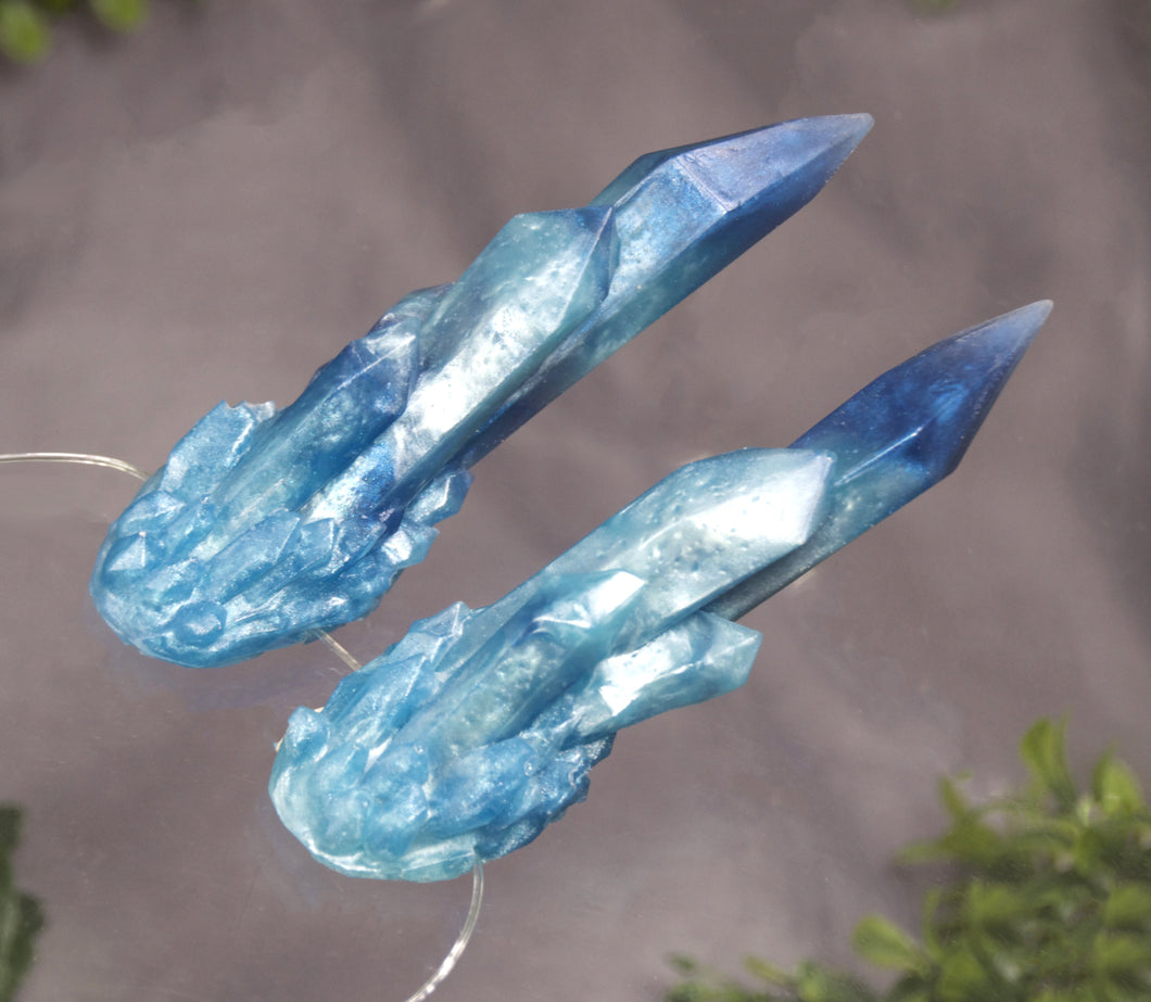 Blue Moonstone Crystal Horns