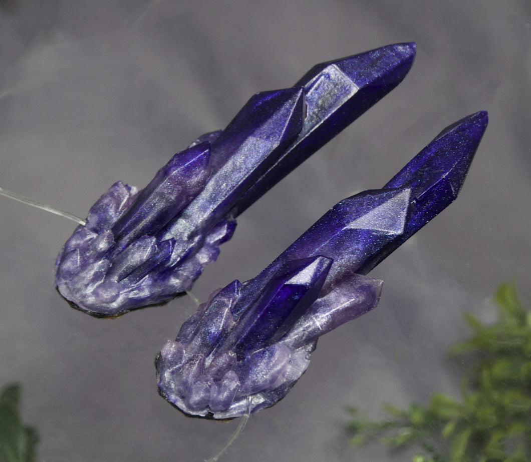 Purple Fluorite Crystal Horns