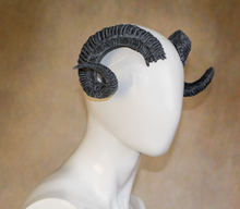 Load image into Gallery viewer, Lightweight Costume Mountain Ram Tiefling Horns
