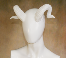 Load image into Gallery viewer, Lightweight Costume Ram Tav Tiefling Horns
