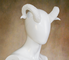 Load image into Gallery viewer, Lightweight Costume Ram Tav Tiefling Horns
