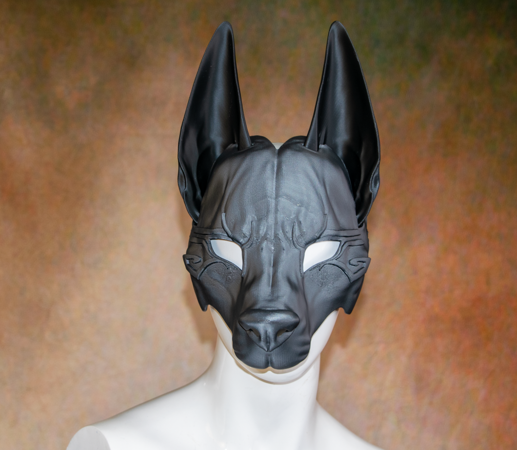Lightweight Anubis Egyptian Deity Half Mask