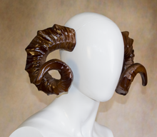 Load image into Gallery viewer, Lightweight Costume Large Ram Horns
