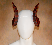 Load image into Gallery viewer, Lightweight Costume Malevolus Demonic Horns
