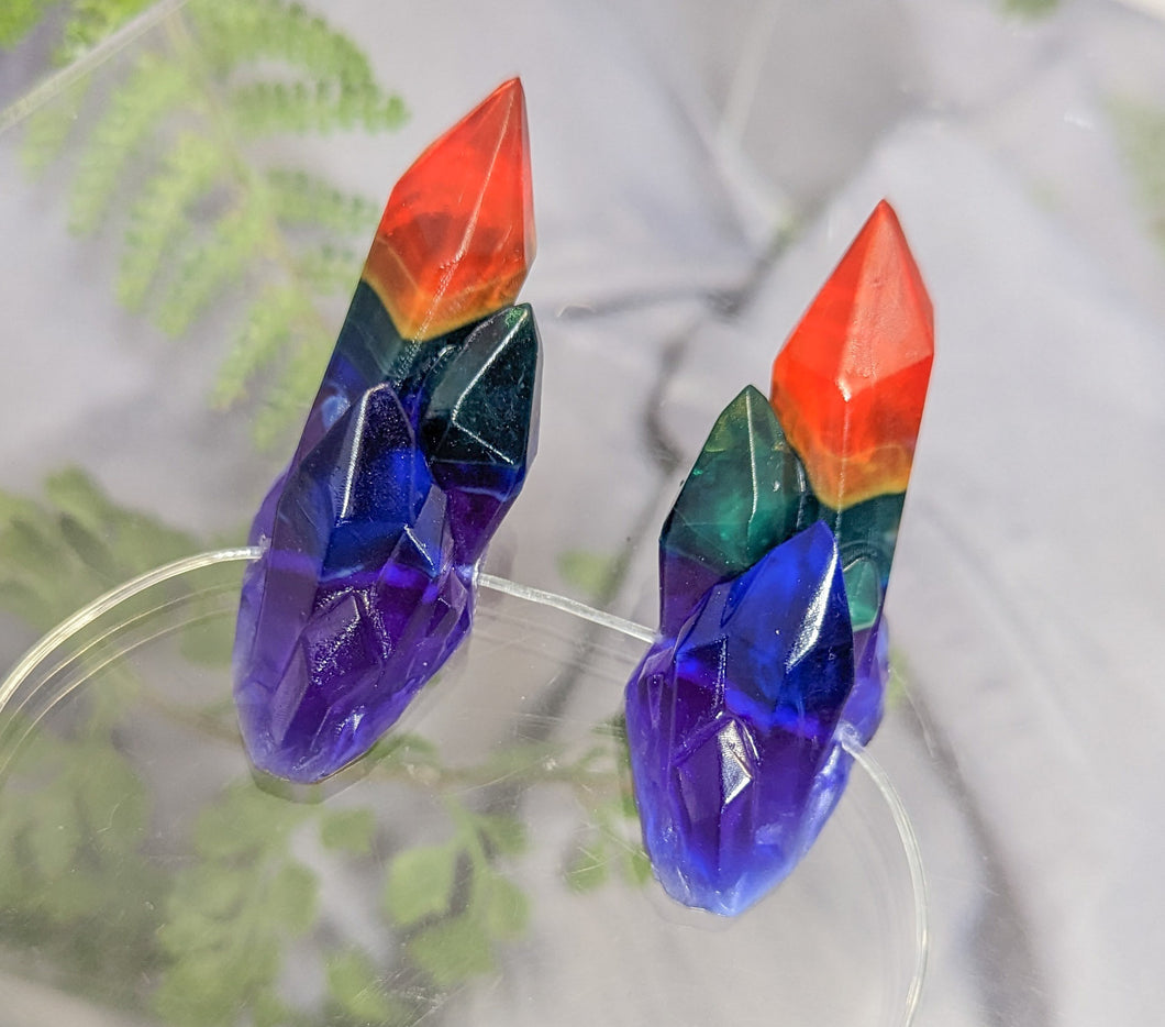 Rainbow Small Crystal Horns