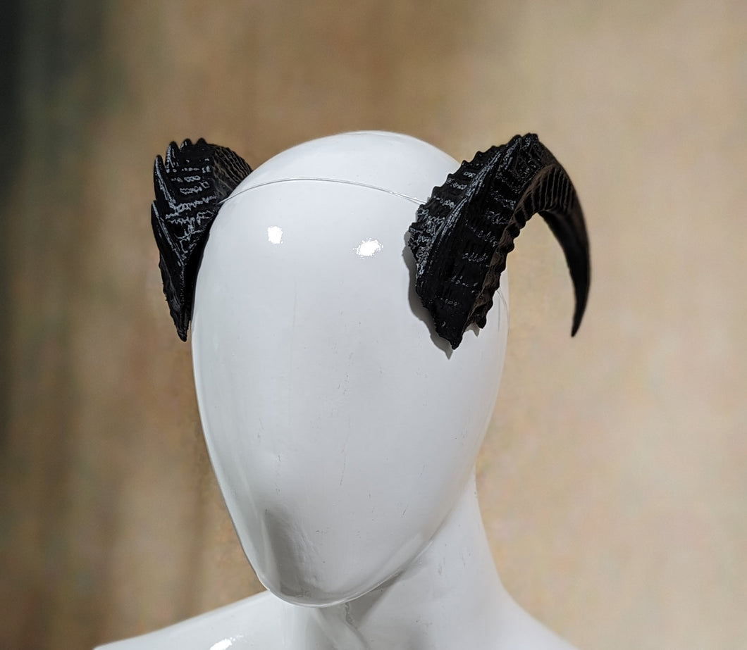 Lightweight Costume Spiked Ram Horns