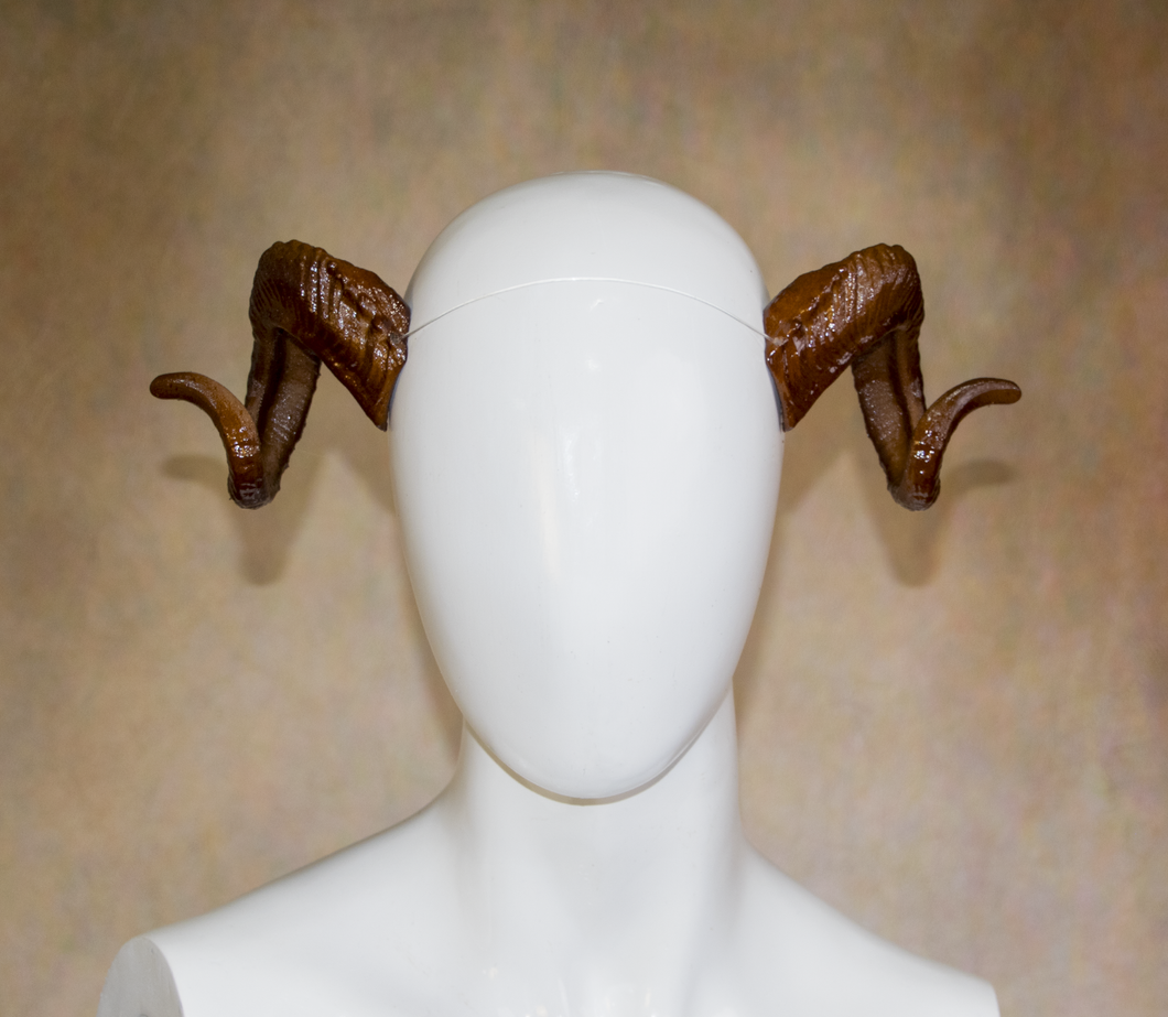 Lightweight Costume Ram Horns