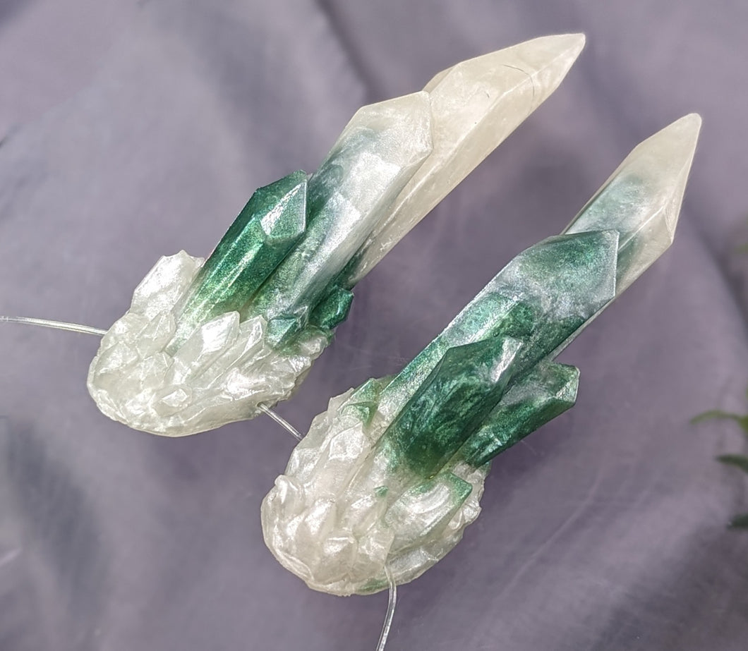 Pearl and Jade Crystal Horns