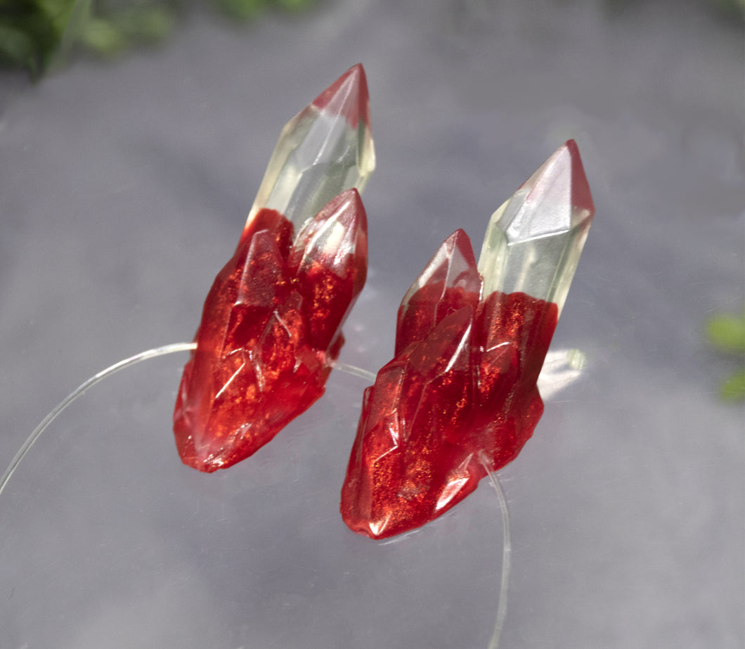Blood Drip Small Crystal Horns