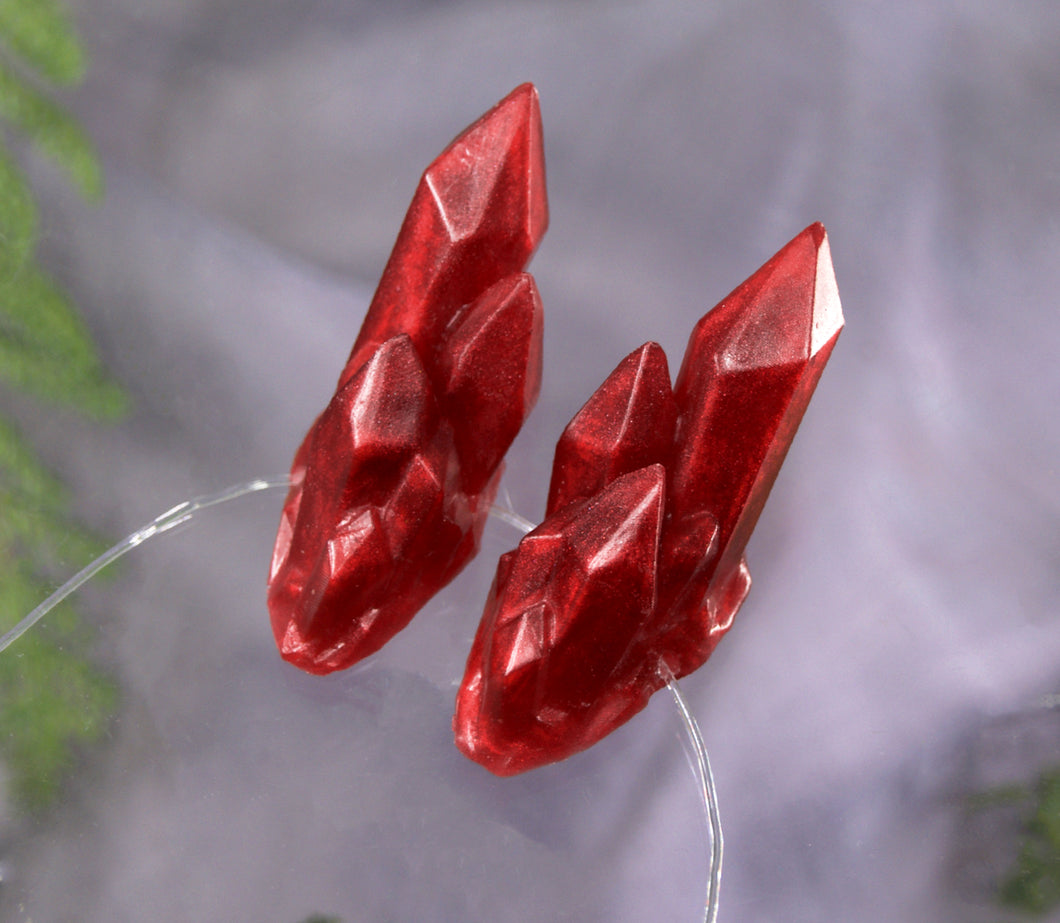 Ruby Small Crystal Horns