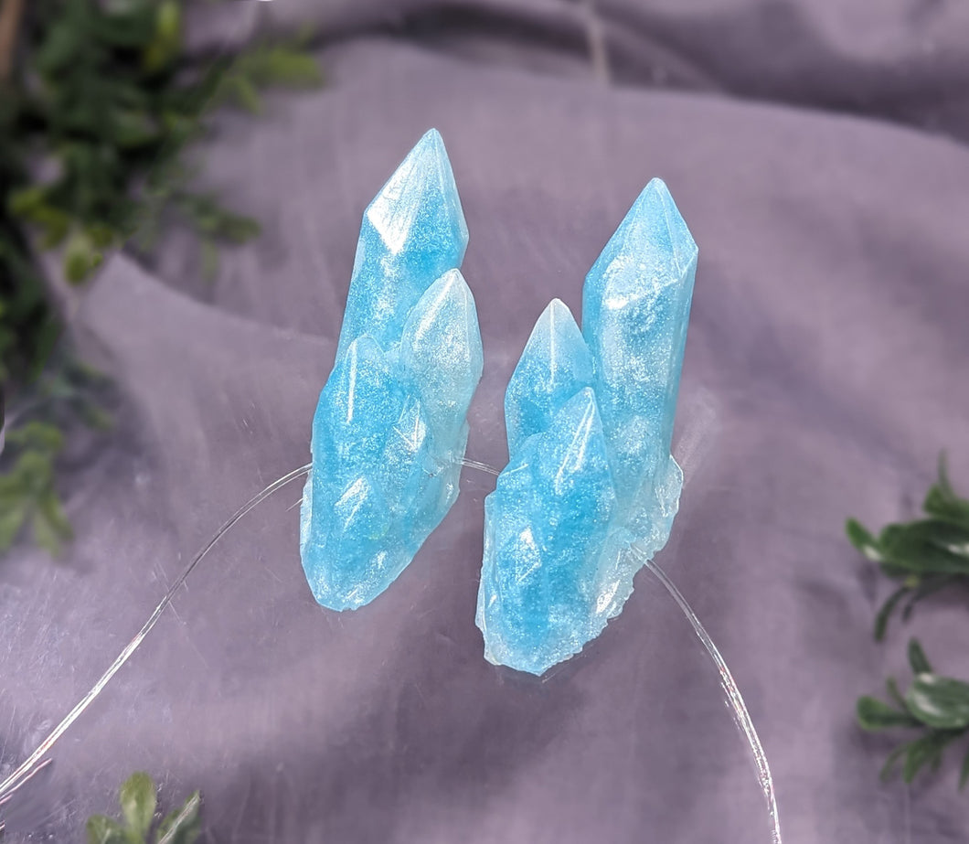 Glimmering Glacier Small Crystal Horns