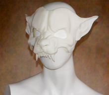 Load image into Gallery viewer, Lightweight Werewolf Cryptid Half Mask
