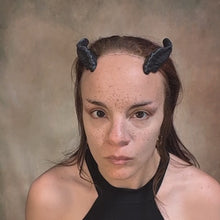 Load and play video in Gallery viewer, Lightweight Costume Goat Horns
