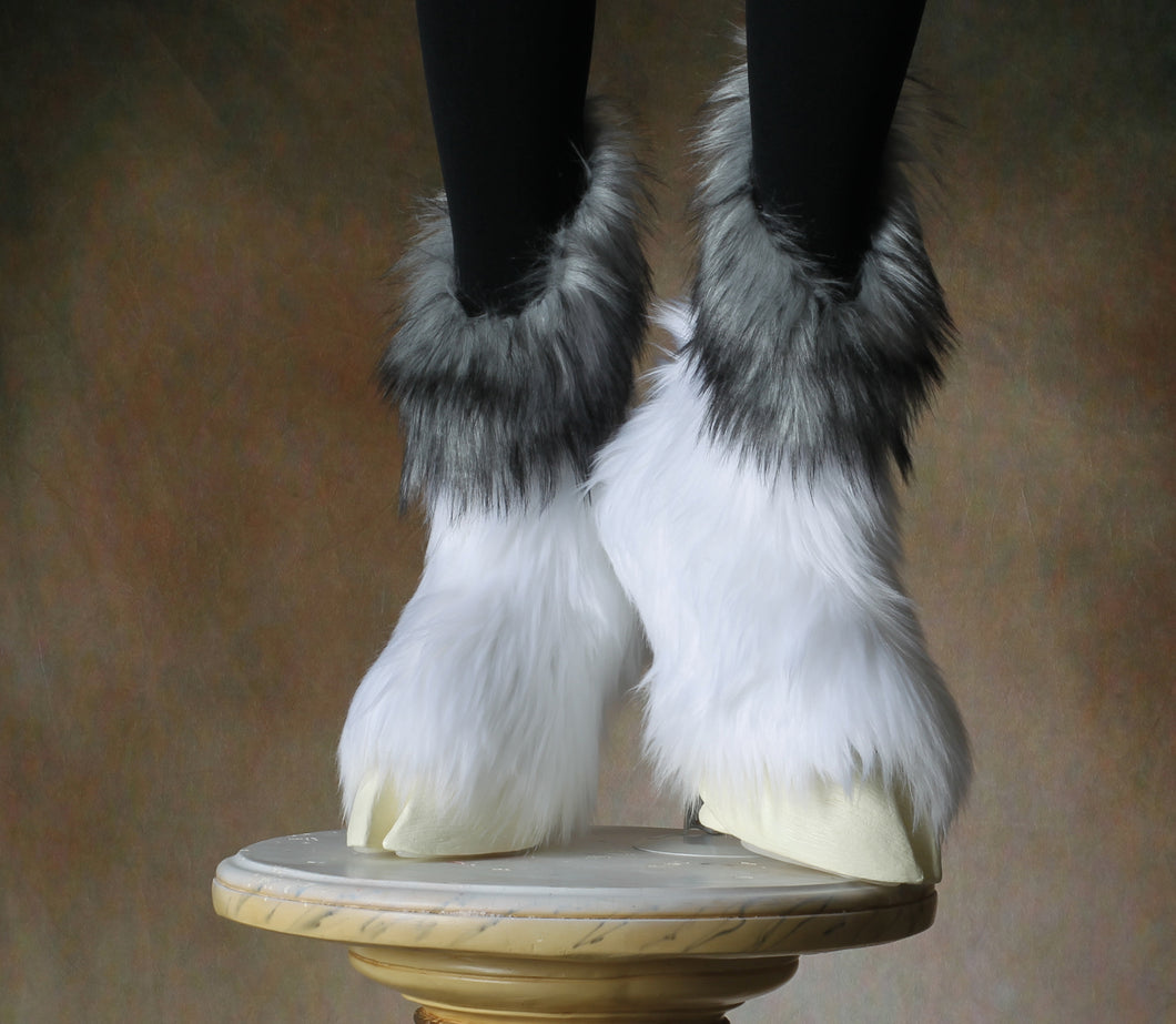 CUSTOM Hooves with Faux Fur Boot Covers