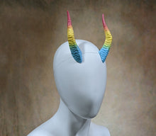 Load image into Gallery viewer, Pansexual Small Dragon Horns
