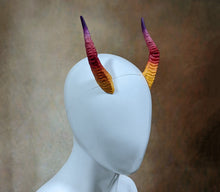 Load image into Gallery viewer, Sunset Small Dragon Horns
